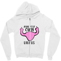 Uterus Middle Finger Zipper Hoodie | Artistshot