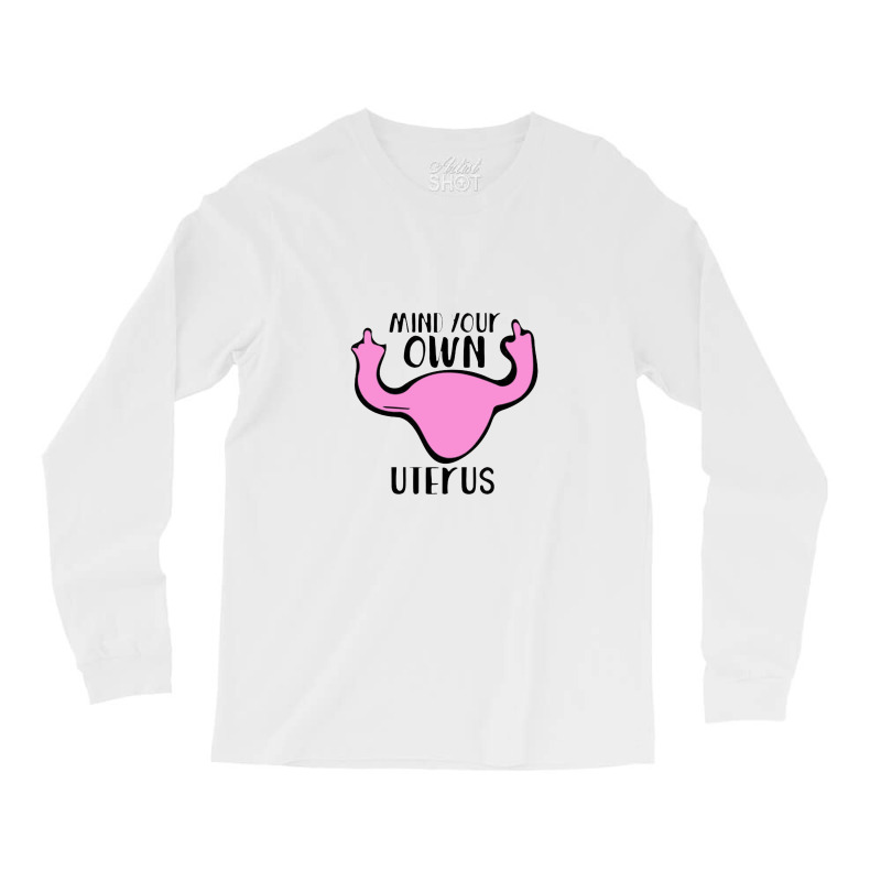 Uterus Middle Finger Long Sleeve Shirts | Artistshot