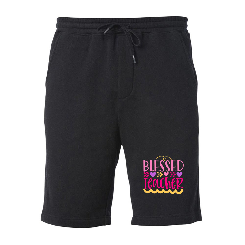 Blessed Teacher Fleece Short | Artistshot