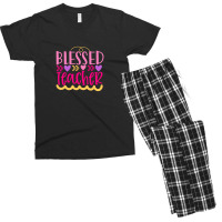 Blessed Teacher Men's T-shirt Pajama Set | Artistshot