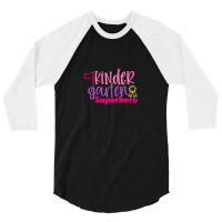 Kindergarten Superhero 3/4 Sleeve Shirt | Artistshot