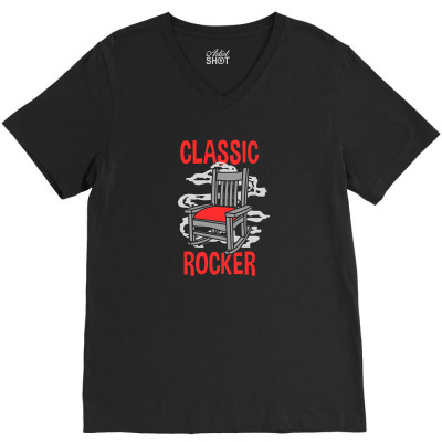 Classic Rocker V-neck Tee Designed By Onzin