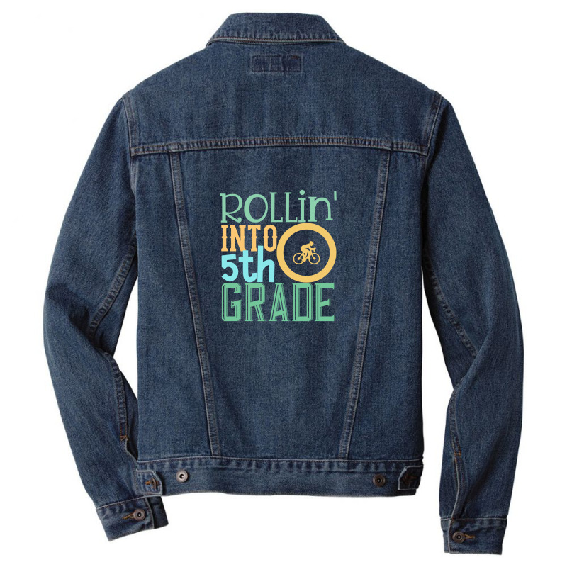 Rollin  Into 5th Grade Men Denim Jacket | Artistshot