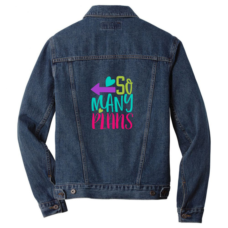 So Many Plans Men Denim Jacket | Artistshot