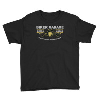 Biker Garage Youth Tee | Artistshot