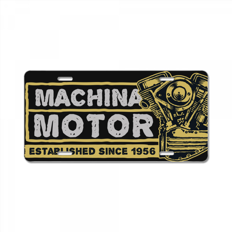 Machina Motor License Plate | Artistshot