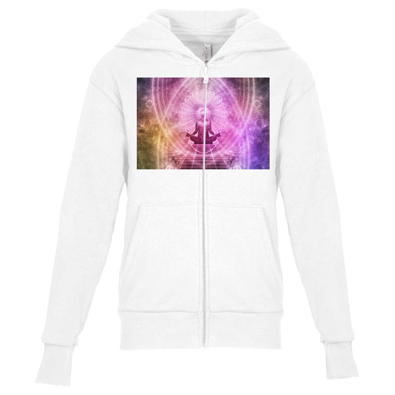 Meditation 1384758 Youth Zipper Hoodie by Collectiontash | Artistshot