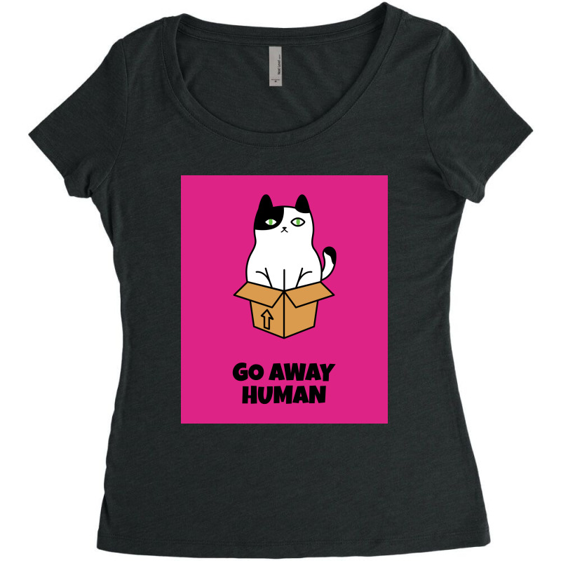 Angry Cat T Shirt Design Maker 24c Women's Triblend Scoop T-shirt by Dhkdrjb123r | Artistshot