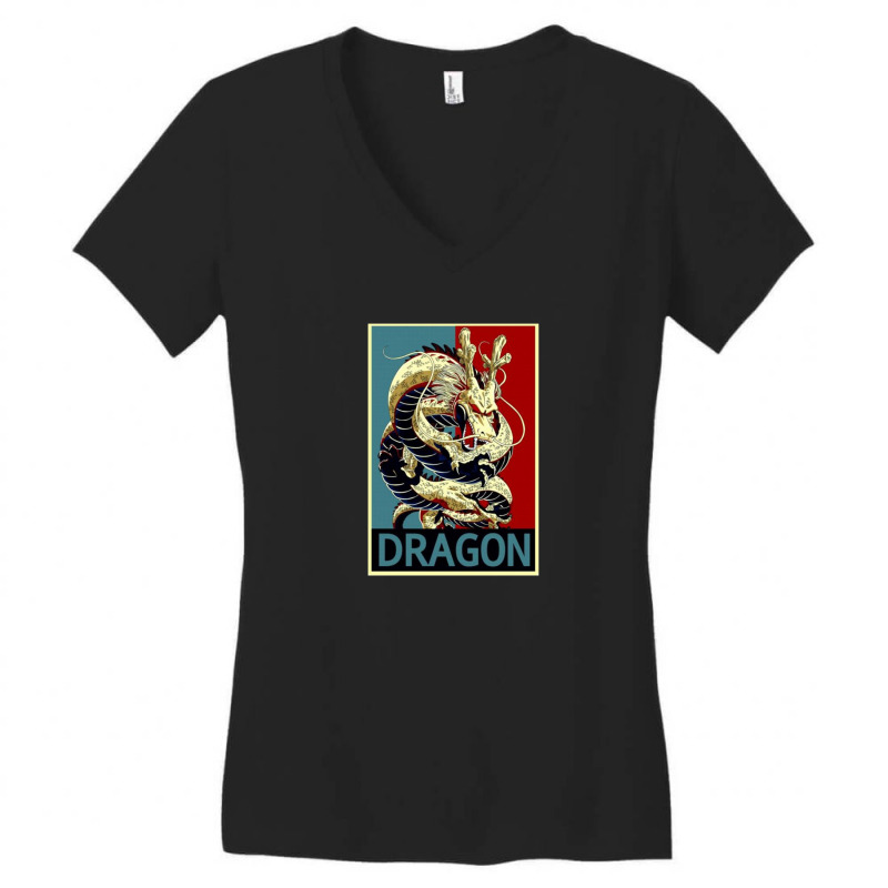 Dragon Women's V-neck T-shirt | Artistshot