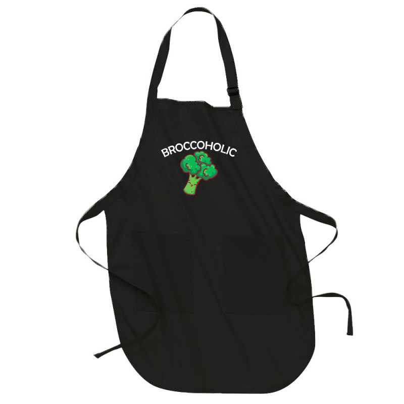 Vegan T  Shirt Broccoholic Gift Plants Vegan Saying T  Shirt Full-length Apron | Artistshot