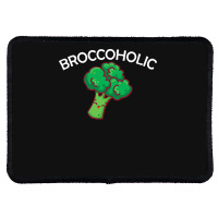 Vegan T  Shirt Broccoholic Gift Plants Vegan Saying T  Shirt Rectangle Patch | Artistshot