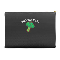 Vegan T  Shirt Broccoholic Gift Plants Vegan Saying T  Shirt Accessory Pouches | Artistshot