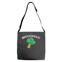 Vegan T  Shirt Broccoholic Gift Plants Vegan Saying T  Shirt Adjustable Strap Totes | Artistshot