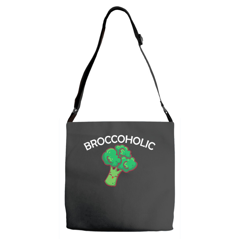 Vegan T  Shirt Broccoholic Gift Plants Vegan Saying T  Shirt Adjustable Strap Totes | Artistshot