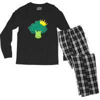 Vegan T  Shirt Broccoli Queen Gift Plant Vegan Saying T  Shirt (2) Men's Long Sleeve Pajama Set | Artistshot