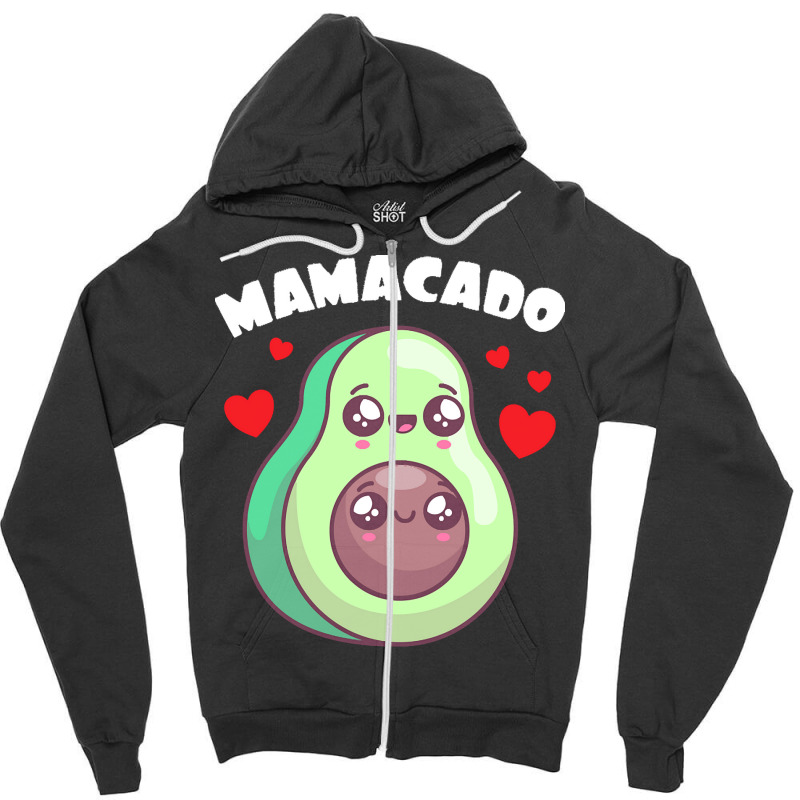 Vegan T  Shirt Mamacado Gift Plants Vegan Saying T  Shirt Zipper Hoodie | Artistshot