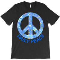 Yoga T  Shirt Forget Me Not Peace Symbol   Daily Peace T  Shirt T-shirt | Artistshot