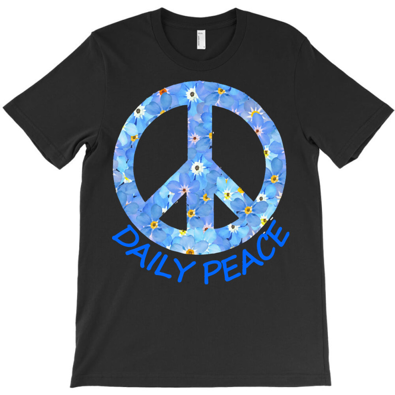 Yoga T  Shirt Forget Me Not Peace Symbol   Daily Peace T  Shirt T-shirt | Artistshot