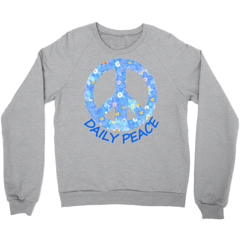 Yoga T  Shirt Forget Me Not Peace Symbol   Daily Peace T  Shirt Crewneck Sweatshirt | Artistshot