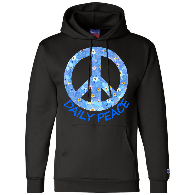 Yoga T  Shirt Forget Me Not Peace Symbol   Daily Peace T  Shirt Champion Hoodie | Artistshot