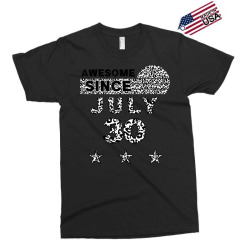 awesome since july 30 leopard 30 july birthday t shirt Exclusive T-shirt | Artistshot