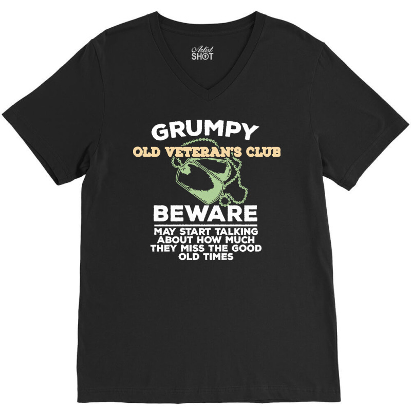 Veteran T  Shirt Veteran   Grumpy Old Veterans Club T  Shirt V-neck Tee | Artistshot