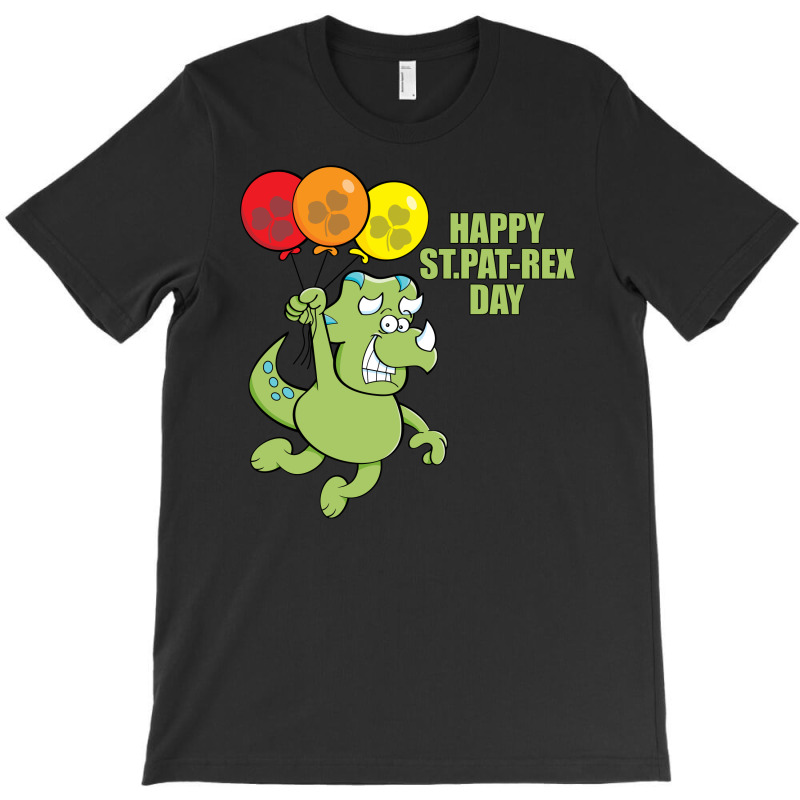 Patrick Day Flying Dinosaur With Balloon T-shirt | Artistshot