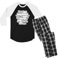 We Delight In The Beautiful Maya Angelou 47451449 Men's 3/4 Sleeve Pajama Set | Artistshot