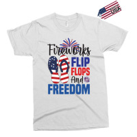 Fireworks Flip Flops And Freedom, 4th July, Plus Size Exclusive T-shirt | Artistshot