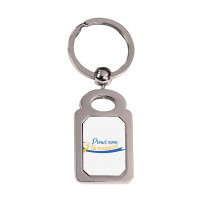 Proud Mom Of A T21 Warrior Silver Rectangle Keychain | Artistshot