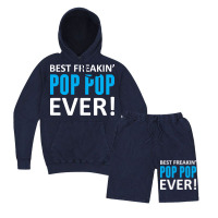 Best Freakin' Pop Pop Ever Vintage Hoodie And Short Set | Artistshot