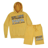 Great Dads Get Promoted To Papa Vintage Hoodie And Short Set | Artistshot