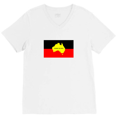 Invasion Day Meme V-neck Tee Designed By Doniemichael