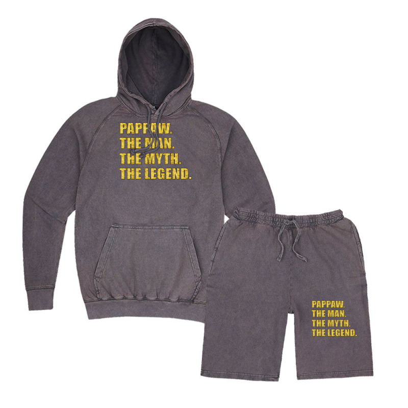 Pappaw The Man The Myth The Legend Vintage Hoodie And Short Set | Artistshot