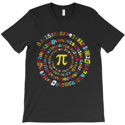 Funny Pi Day Shirt Spiral Pi Math Tee For Pi Day 3.14 T-shirt Designed By Vanitty Massallo