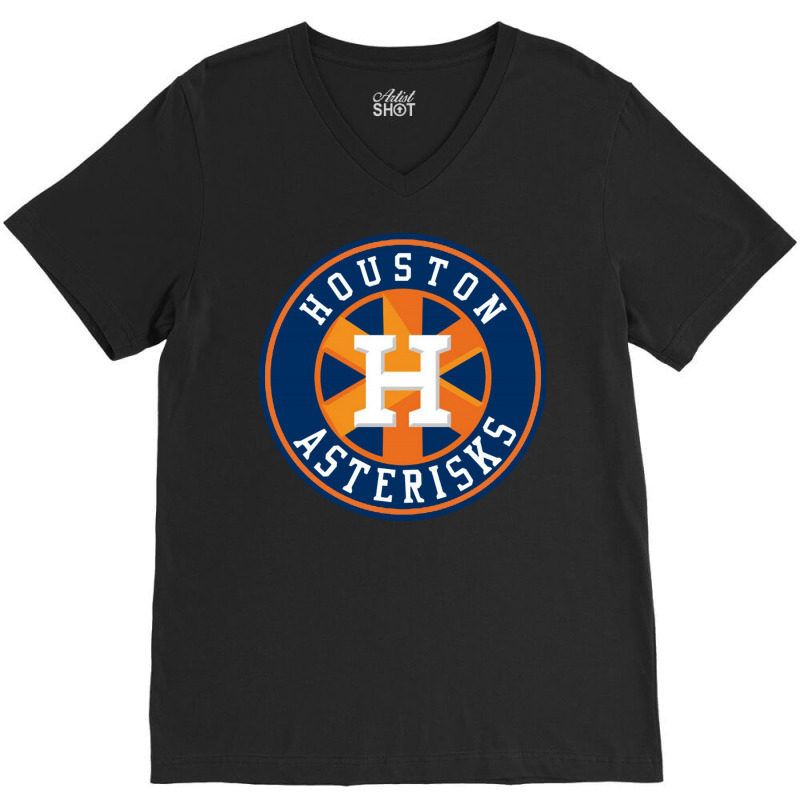 Houston Asterisks Circle V-Neck Tee by nbobatiga | Artistshot