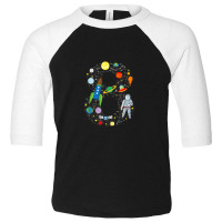 Outer Space Eighth Birthday Astronaut Number Eight Toddler 3/4 Sleeve Tee | Artistshot