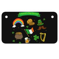 Leaf For St Patricks Day Motorcycle License Plate | Artistshot