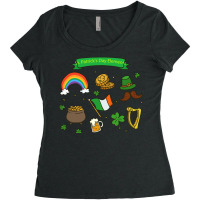 Leaf For St Patricks Day Women's Triblend Scoop T-shirt | Artistshot