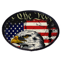 A.me.rican Flag Bald Eagle We The People Are Pissed Off T Shirt Oval Patch | Artistshot