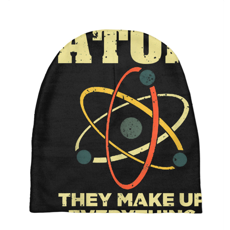 Funny Atom Art Men Women Stem Molecule Chemistry Teacher Baby Beanies | Artistshot