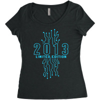 Birthday Year 2013 Limited Edition Gaming Gift Nerd Computer T Shirt Women's Triblend Scoop T-shirt | Artistshot