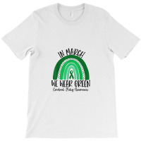 Rainbow In March We Wear Green Cerebral Palsy Awareness T-shirt | Artistshot