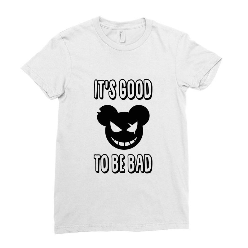 Be Bad Ladies Fitted T-Shirt by SugarMoon | Artistshot