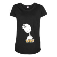 Funny Farting Sheep Maternity Scoop Neck T-shirt | Artistshot