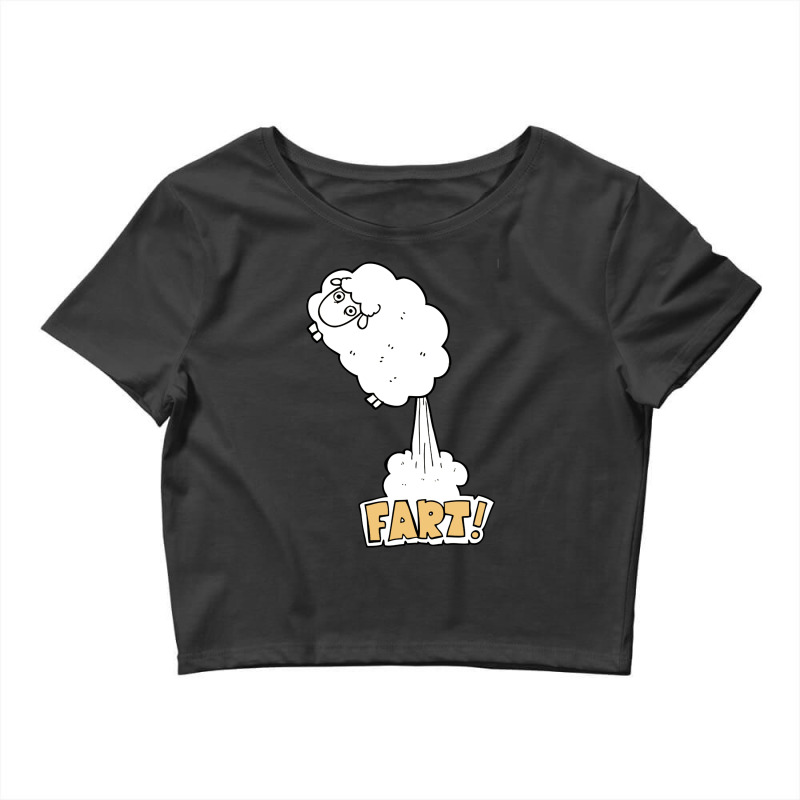 Funny Farting Sheep Crop Top by adamharfii | Artistshot