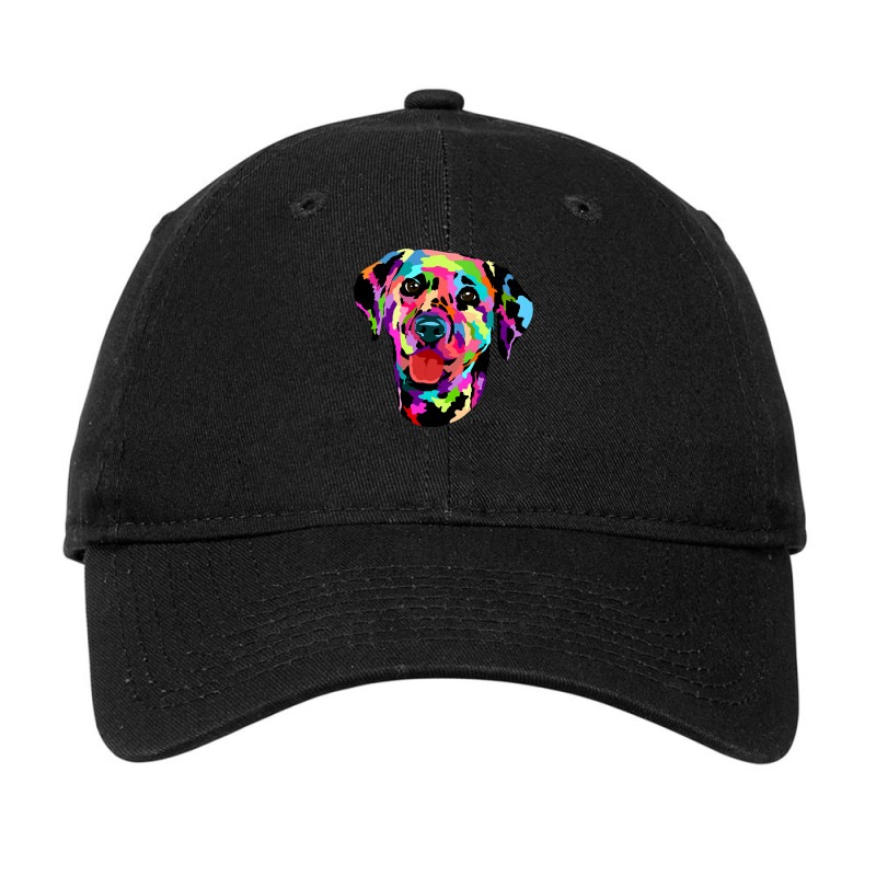 Dalmatian Funny Dog Colorful Painted Artistic Dalie 258 Dalmatian Love Adjustable Cap by circularflap | Artistshot