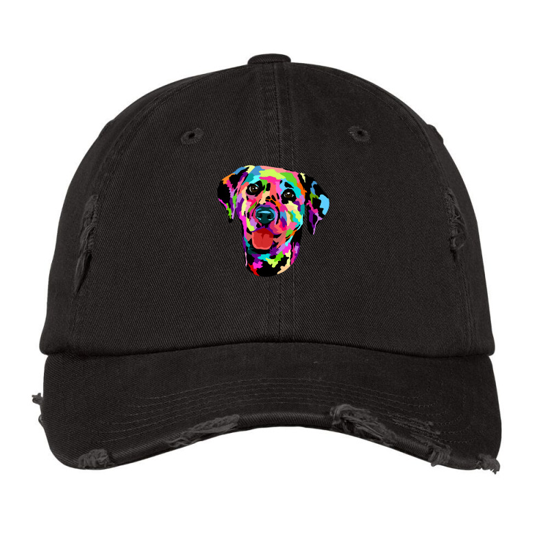 Dalmatian Funny Dog Colorful Painted Artistic Dalie 258 Dalmatian Love Vintage Cap by circularflap | Artistshot