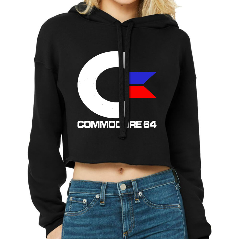 Commodore Cropped Hoodie by Camaro | Artistshot