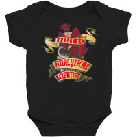 Analytical Scientist Inked Skull & Red Roses Tattoo T Shirt Baby Bodysuit | Artistshot